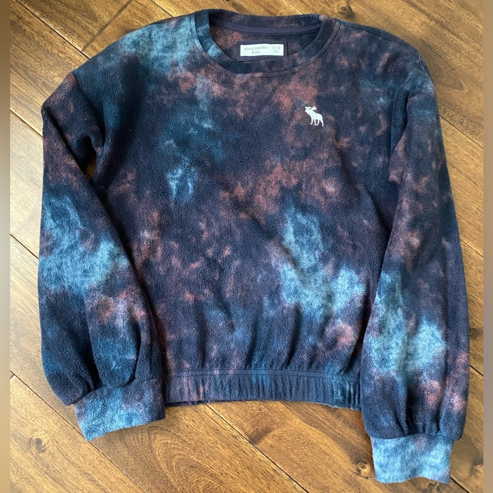Abercrombie kids girls size 11/12 fleece super soft crew neck sweater